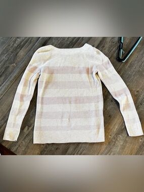 Market & Spruce women's striped waffle knit sweater